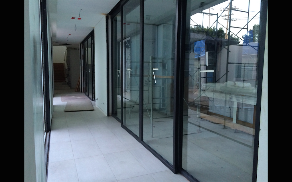 Steel Sliding Doors with Tempered Glass Installation